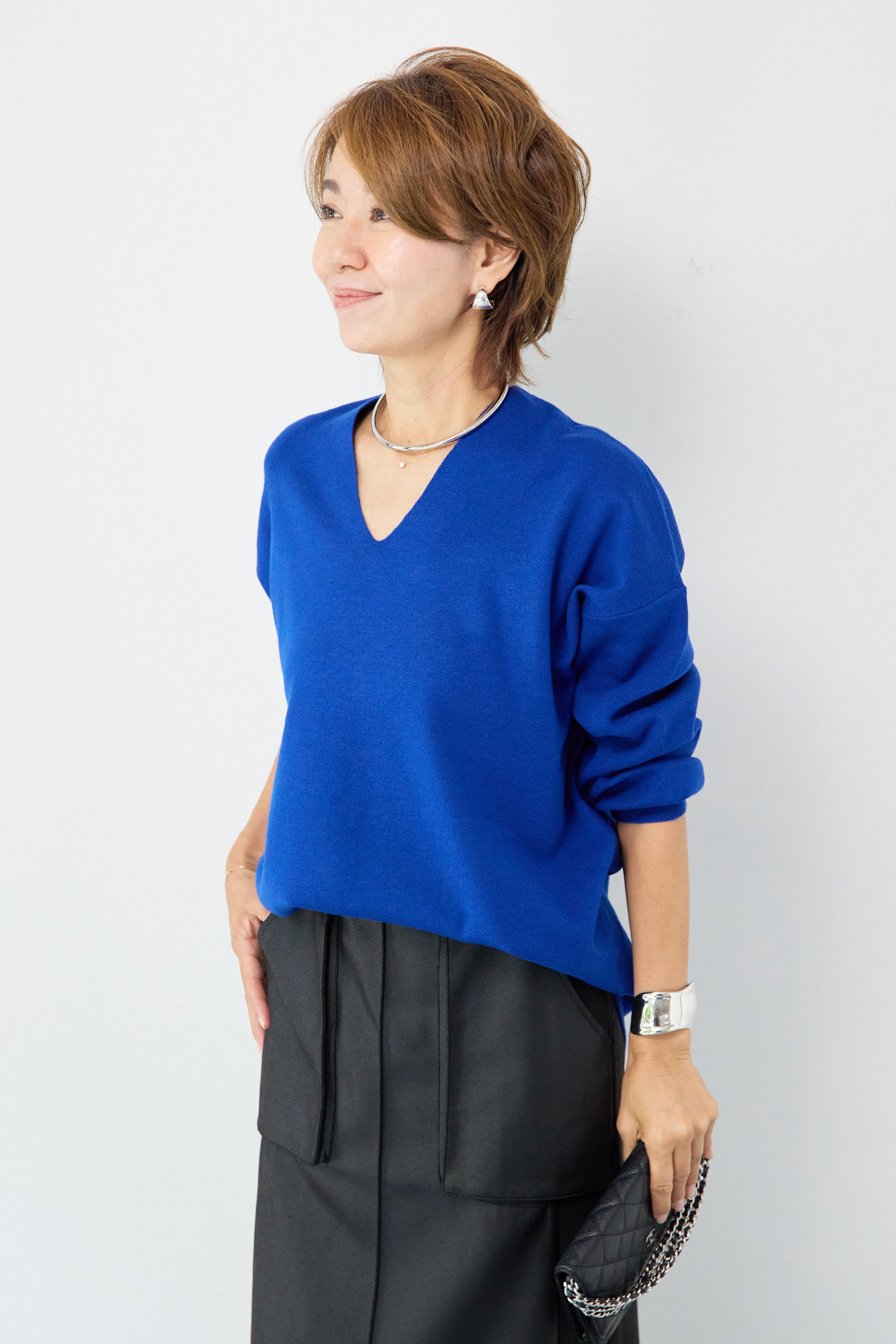 防静電気】Vネックドルマンやわもちニット – plusotoha