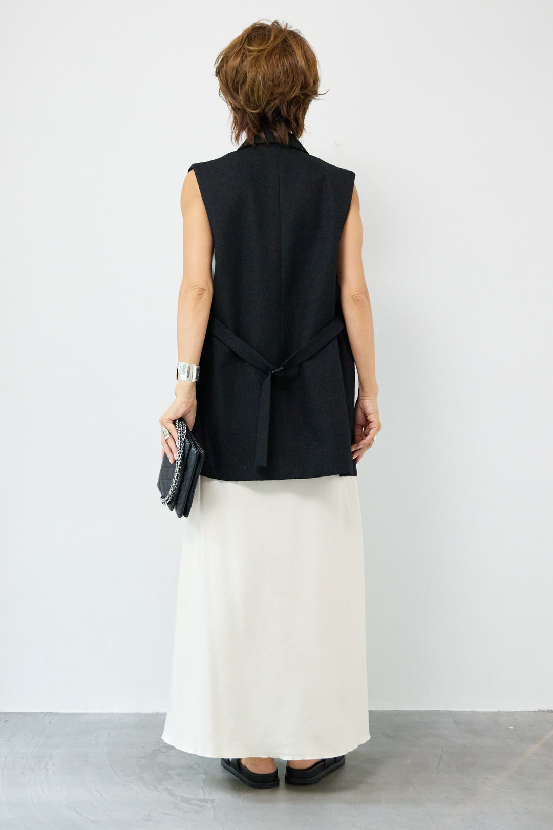 ヴィンテージサテンフレアスカート