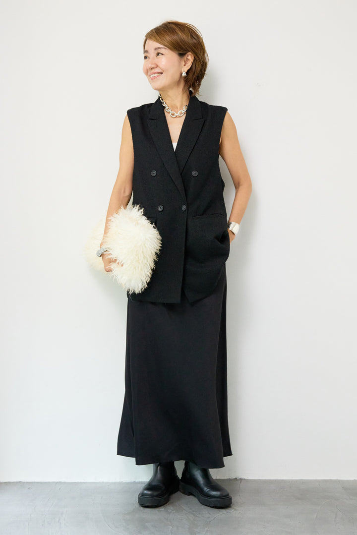 ヴィンテージサテンフレアスカート