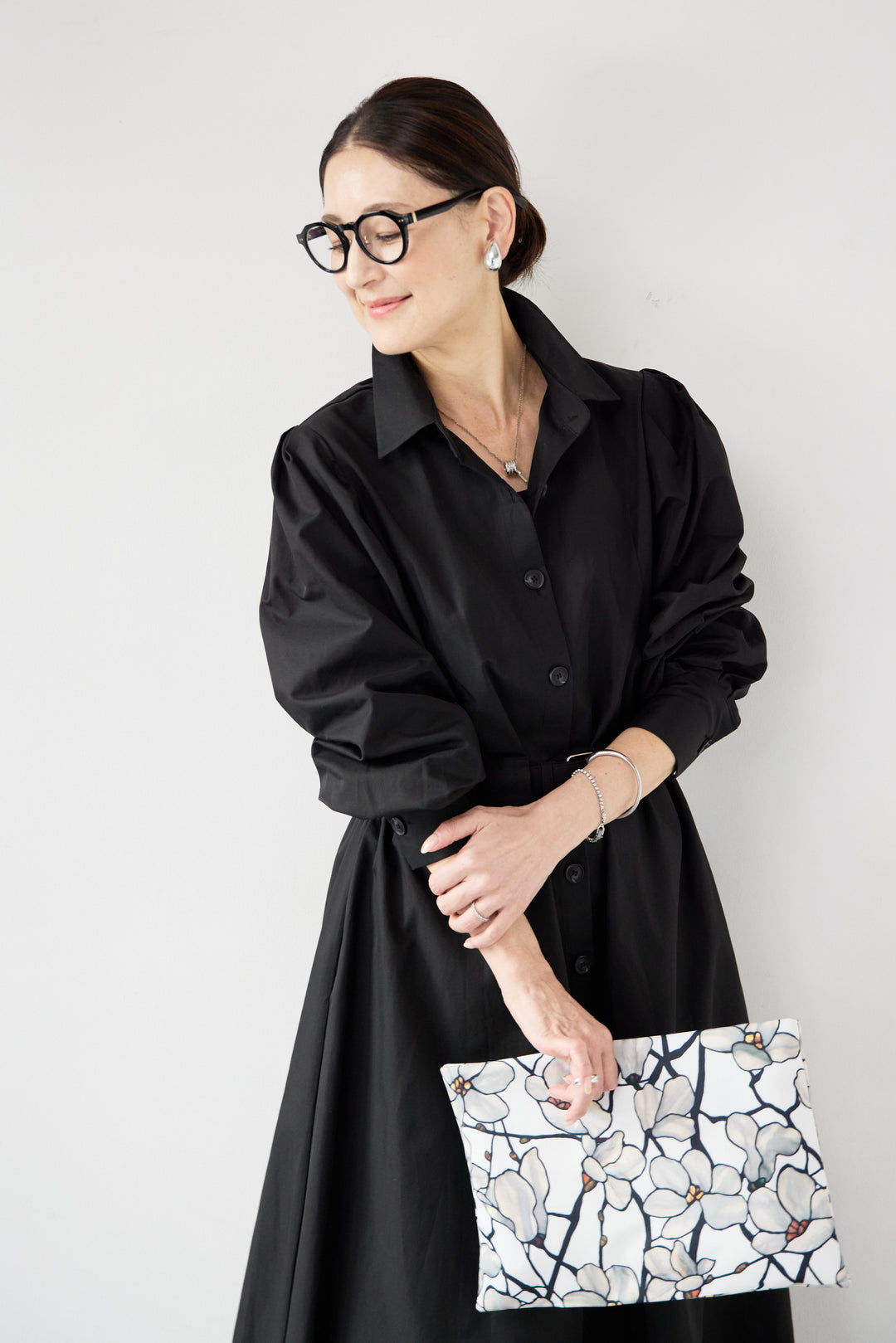 ウエストベルトマークシャツワンピースコート