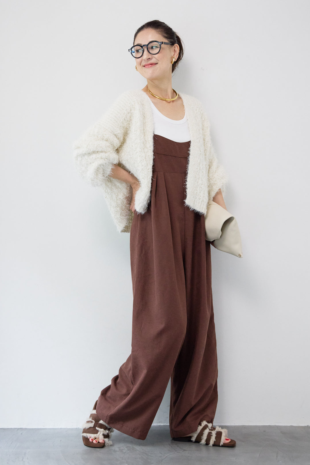 ラメフワラーフェザーモールネップトッパー