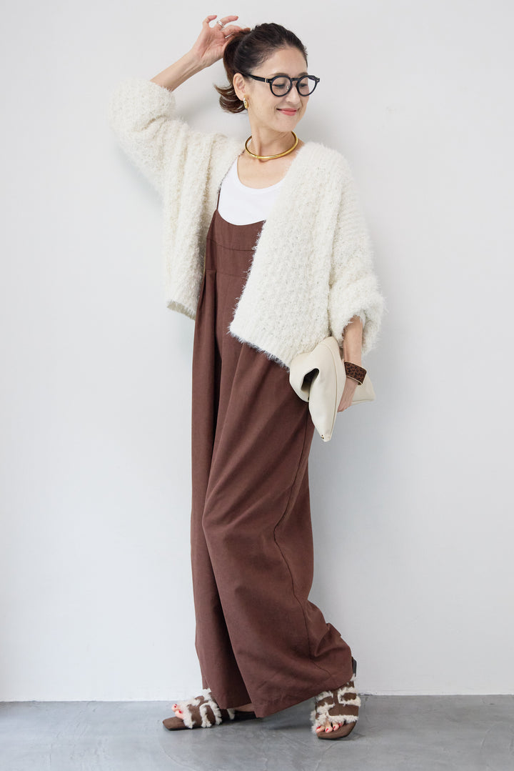 ラメフワラーフェザーモールネップトッパー