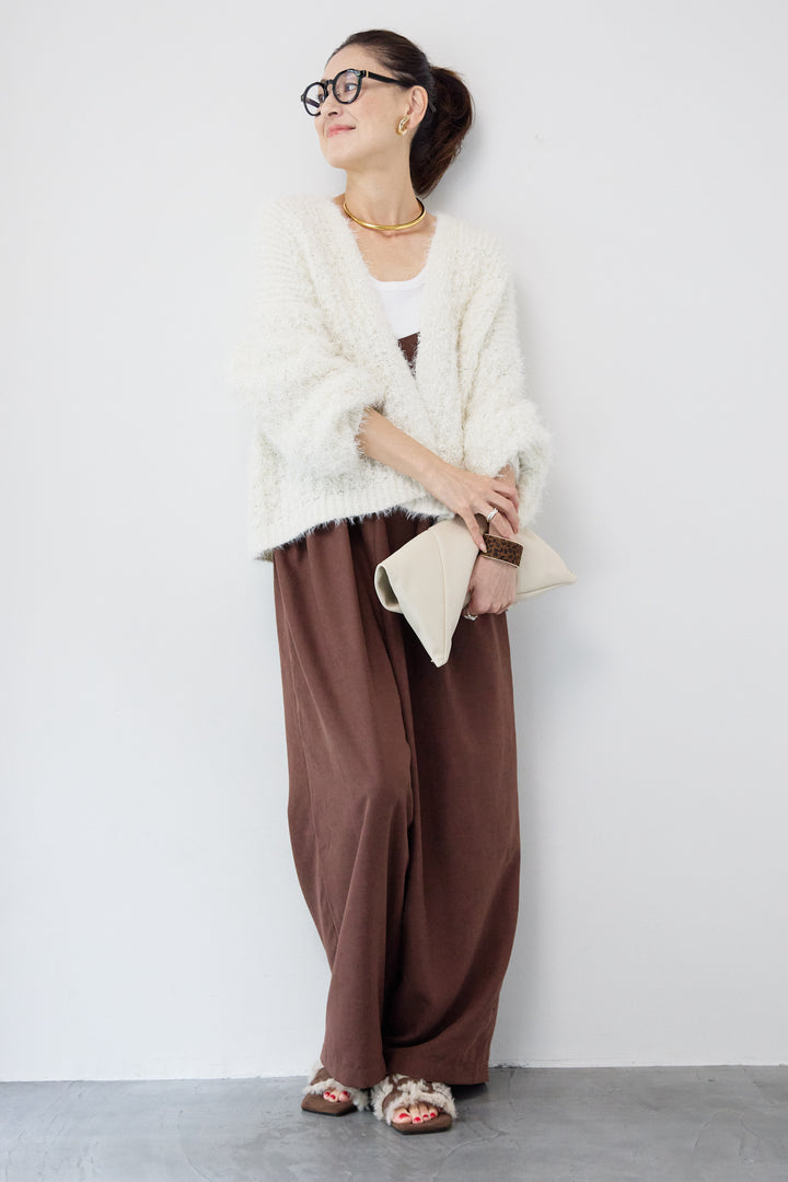 ラメフワラーフェザーモールネップトッパー