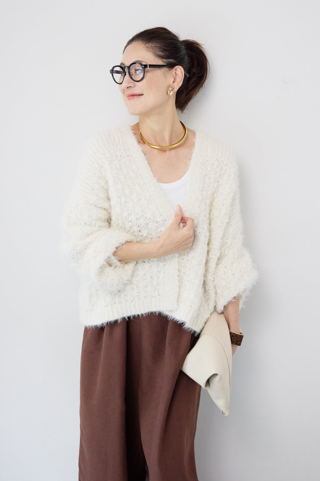 ラメフワラーフェザーモールネップトッパー