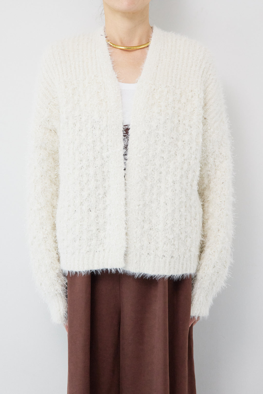 ラメフワラーフェザーモールネップトッパー