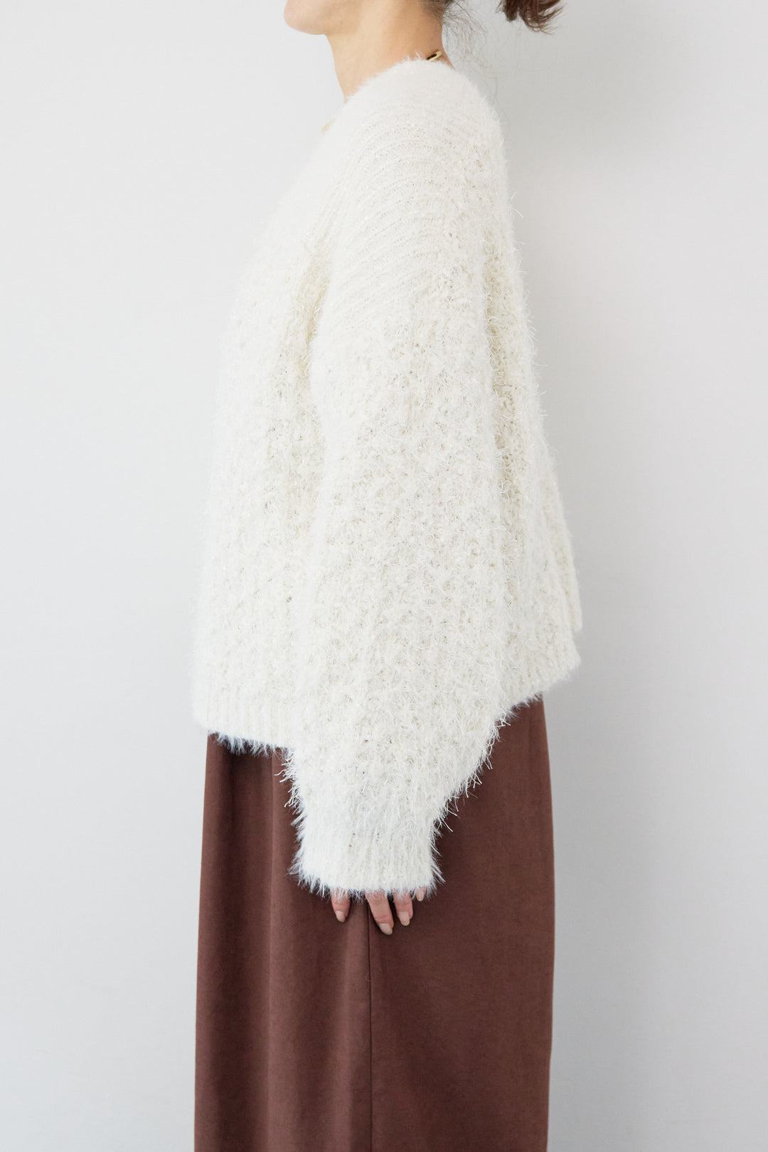 ラメフワラーフェザーモールネップトッパー