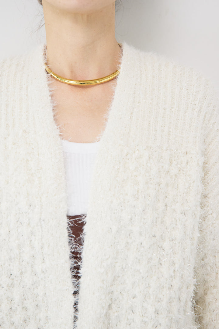 ラメフワラーフェザーモールネップトッパー