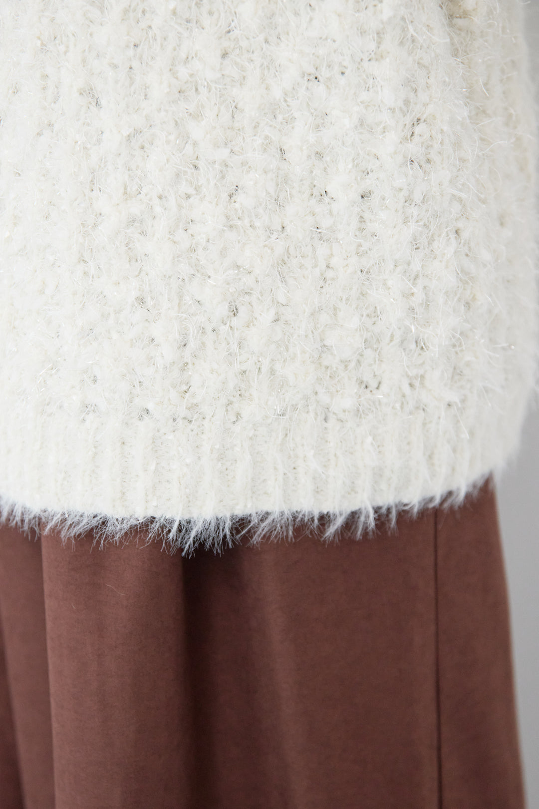 ラメフワラーフェザーモールネップトッパー