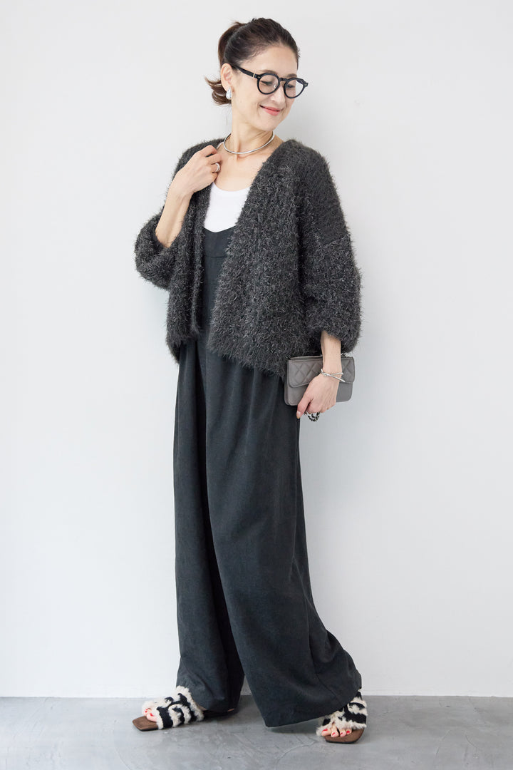 ラメフワラーフェザーモールネップトッパー