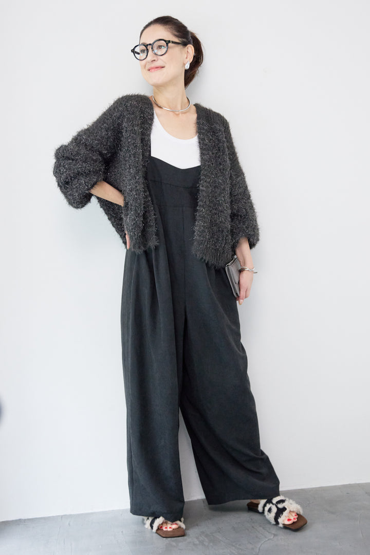 ラメフワラーフェザーモールネップトッパー