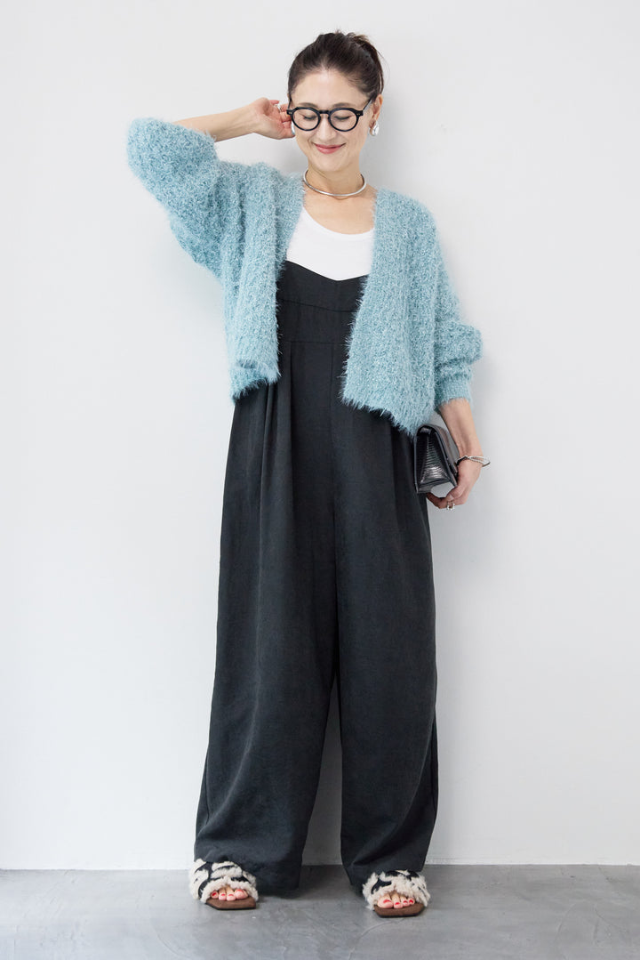 ラメフワラーフェザーモールネップトッパー