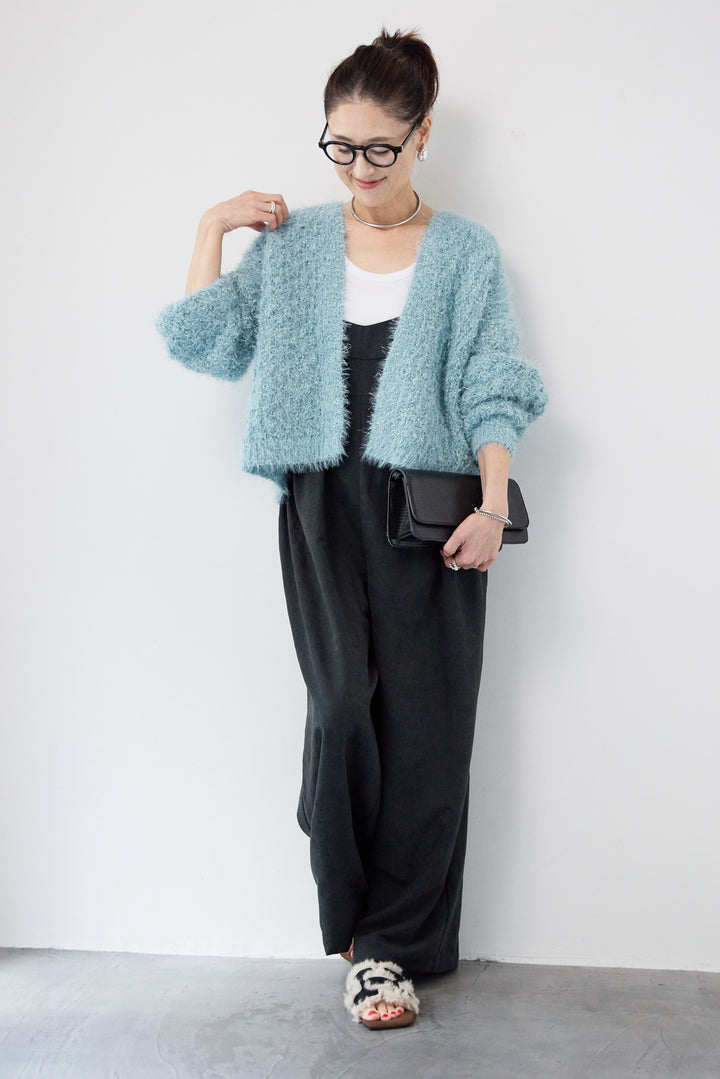 ラメフワラーフェザーモールネップトッパー