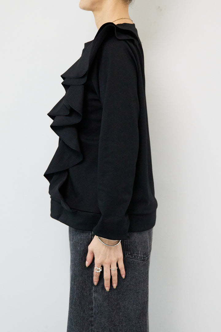 ラッフルフリルデザインカットソー