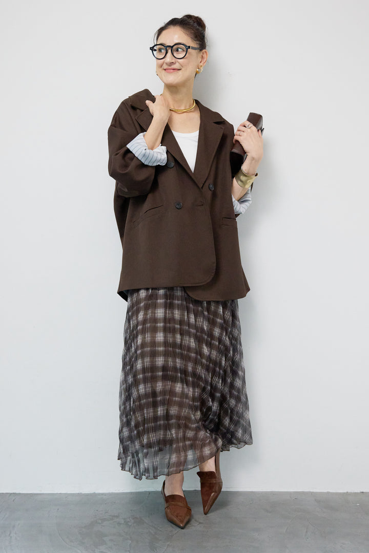 チェックワッシャースカート