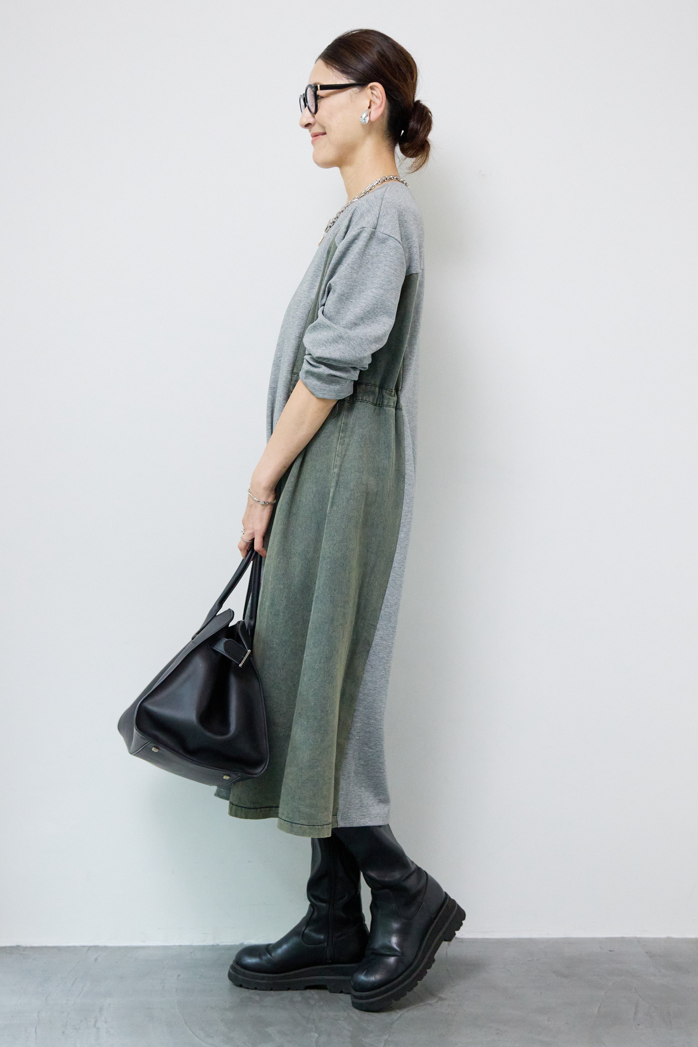 デニム切替カットワンピース – plusotoha