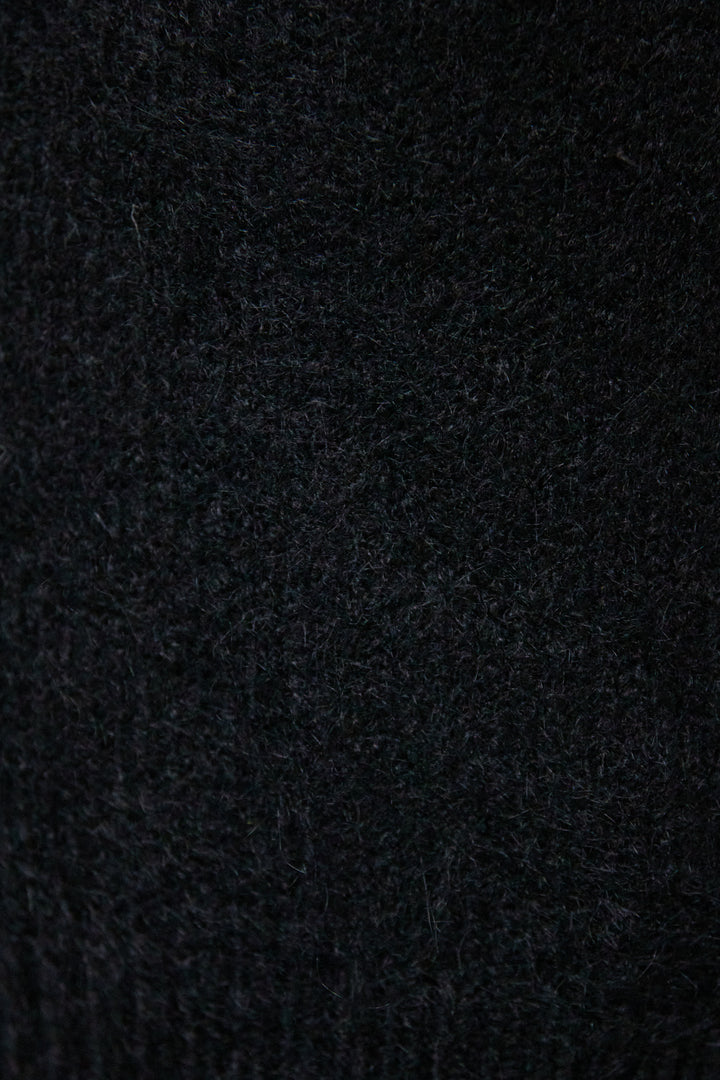 アコーディオンプリーツ切替ワンピース＋シャギーニットベスト