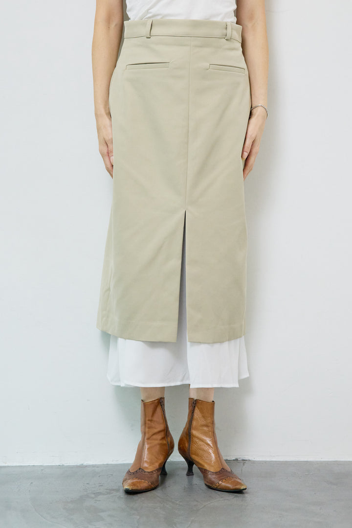 シフォンレイヤードIラインスカート