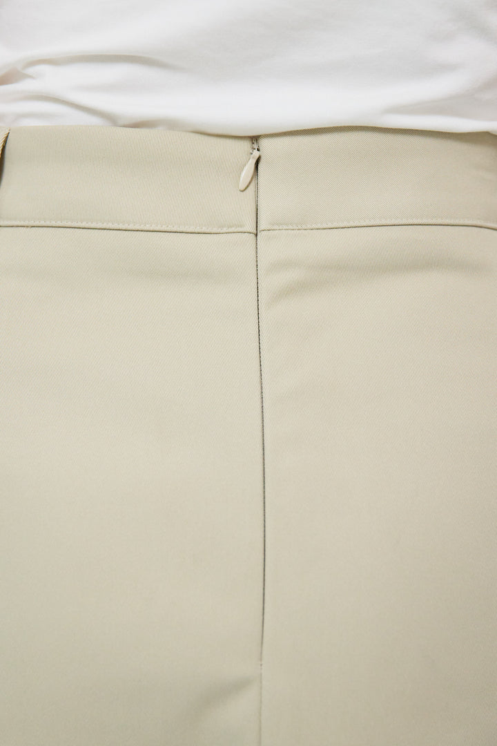 [SET]ショートケープコート+シフォンレイヤードIラインスカート(2set)