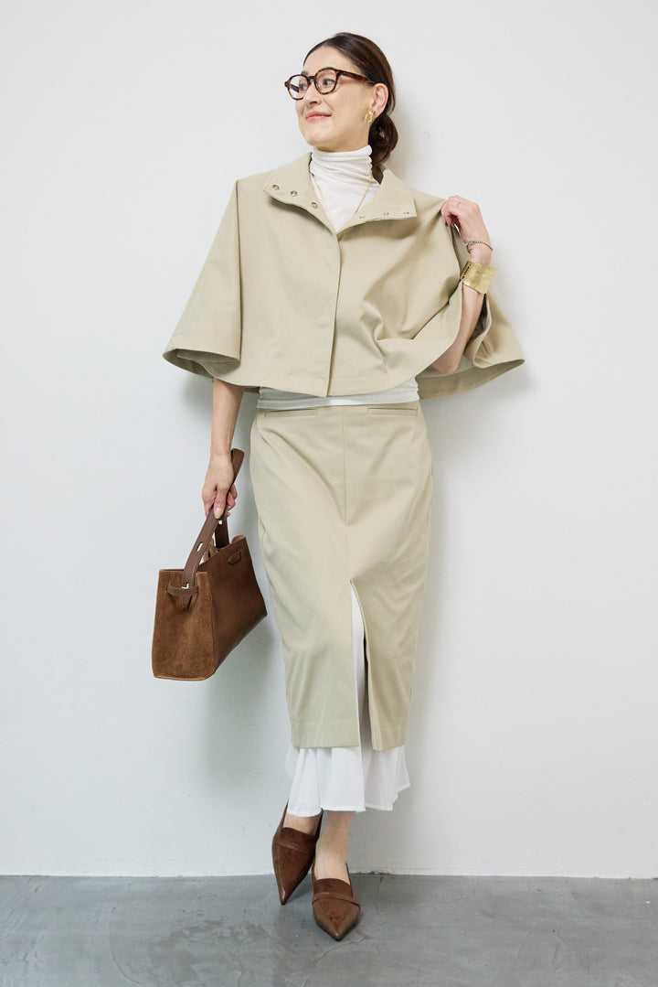 シフォンレイヤードIラインスカート