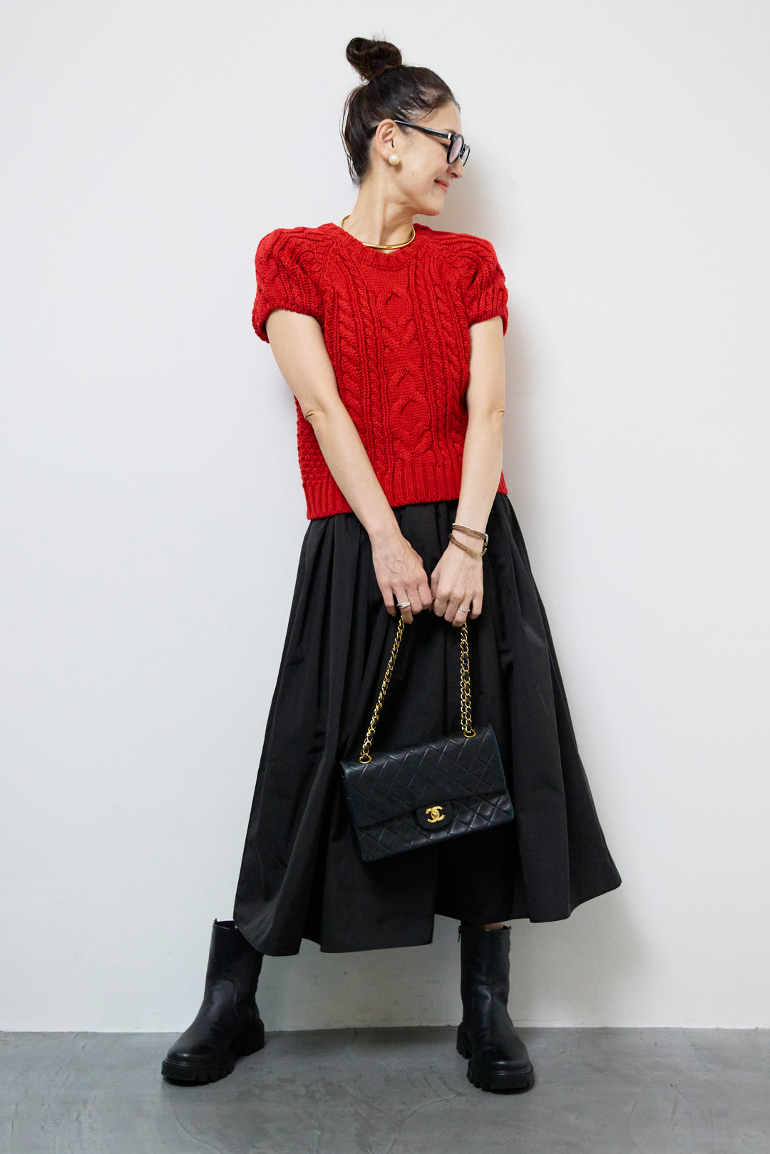 ケーブルニット