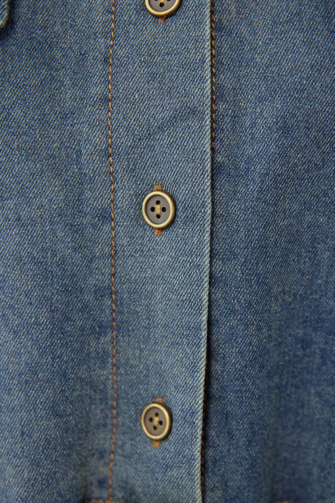 デニム切替プリーツワンピース