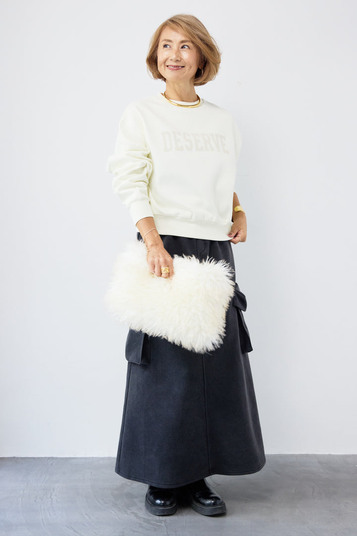 スウェットカーゴスカート