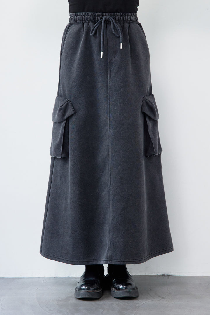 スウェットカーゴスカート