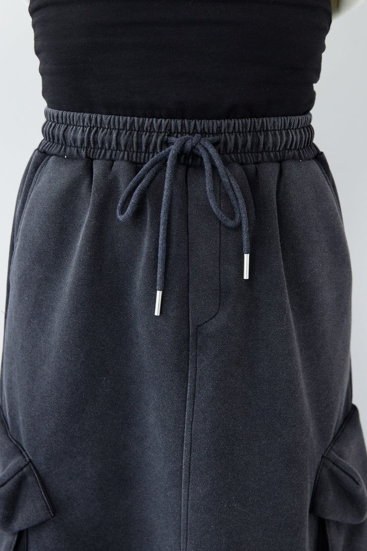 スウェットカーゴスカート