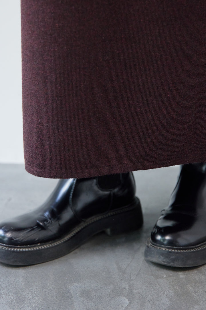 ウールミックス フーディニットワンピース