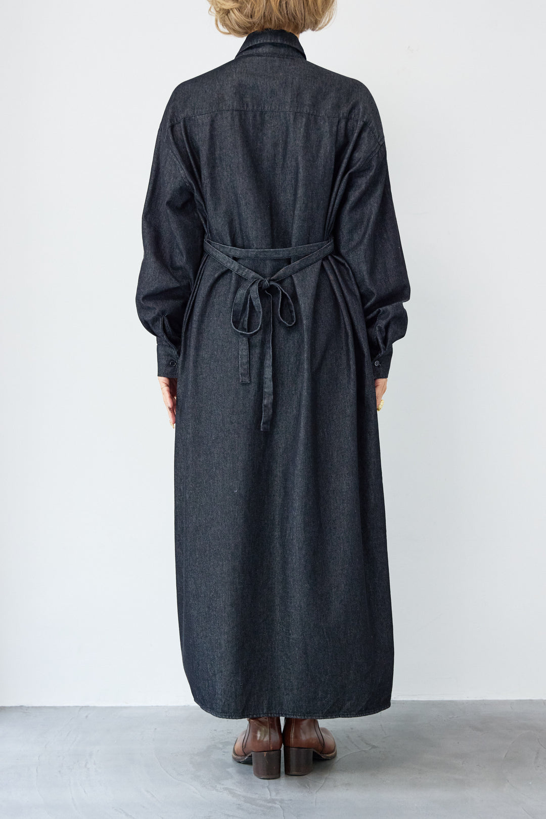 デニムタックシャツワンピース