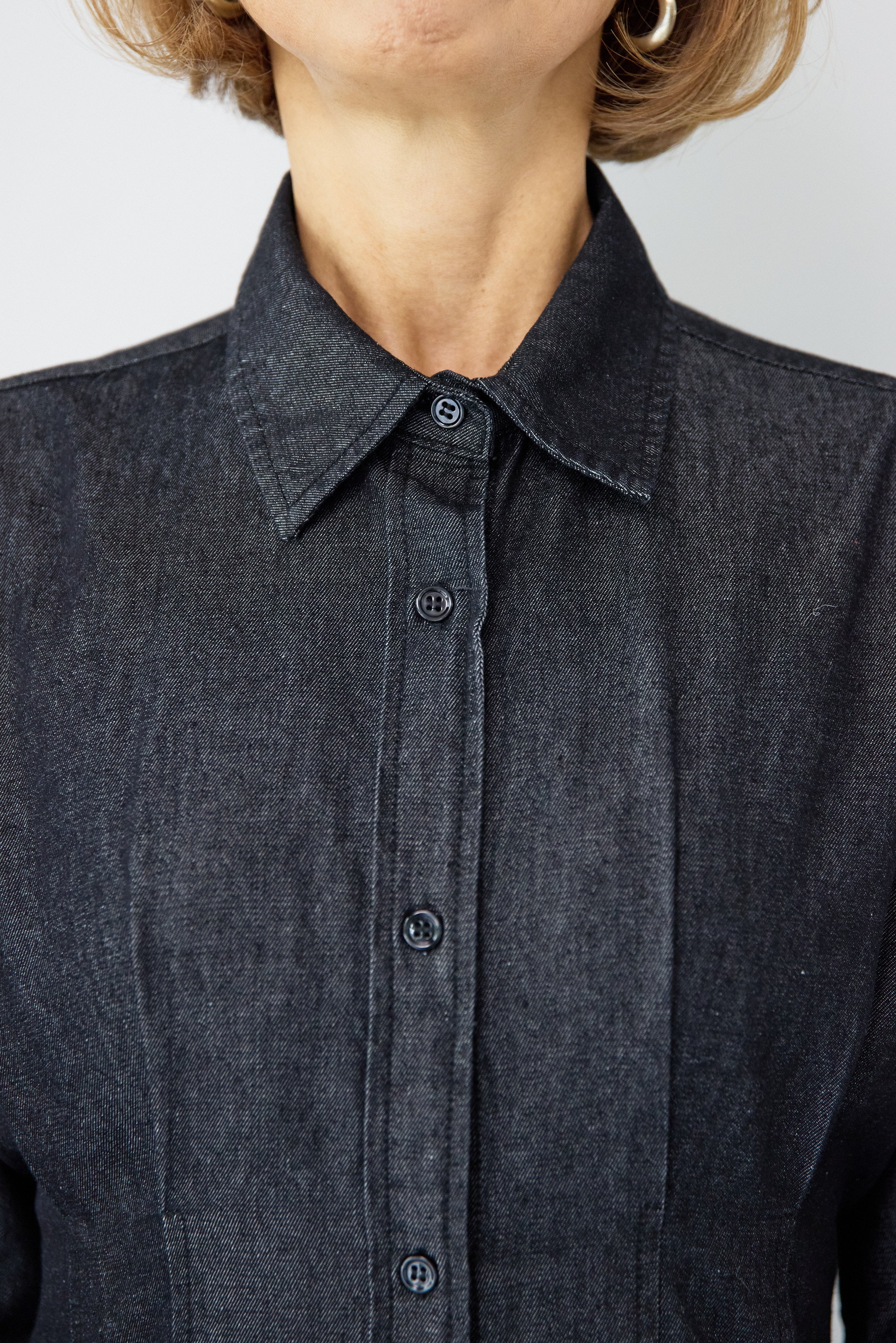 デニムタックシャツワンピース – plusotoha