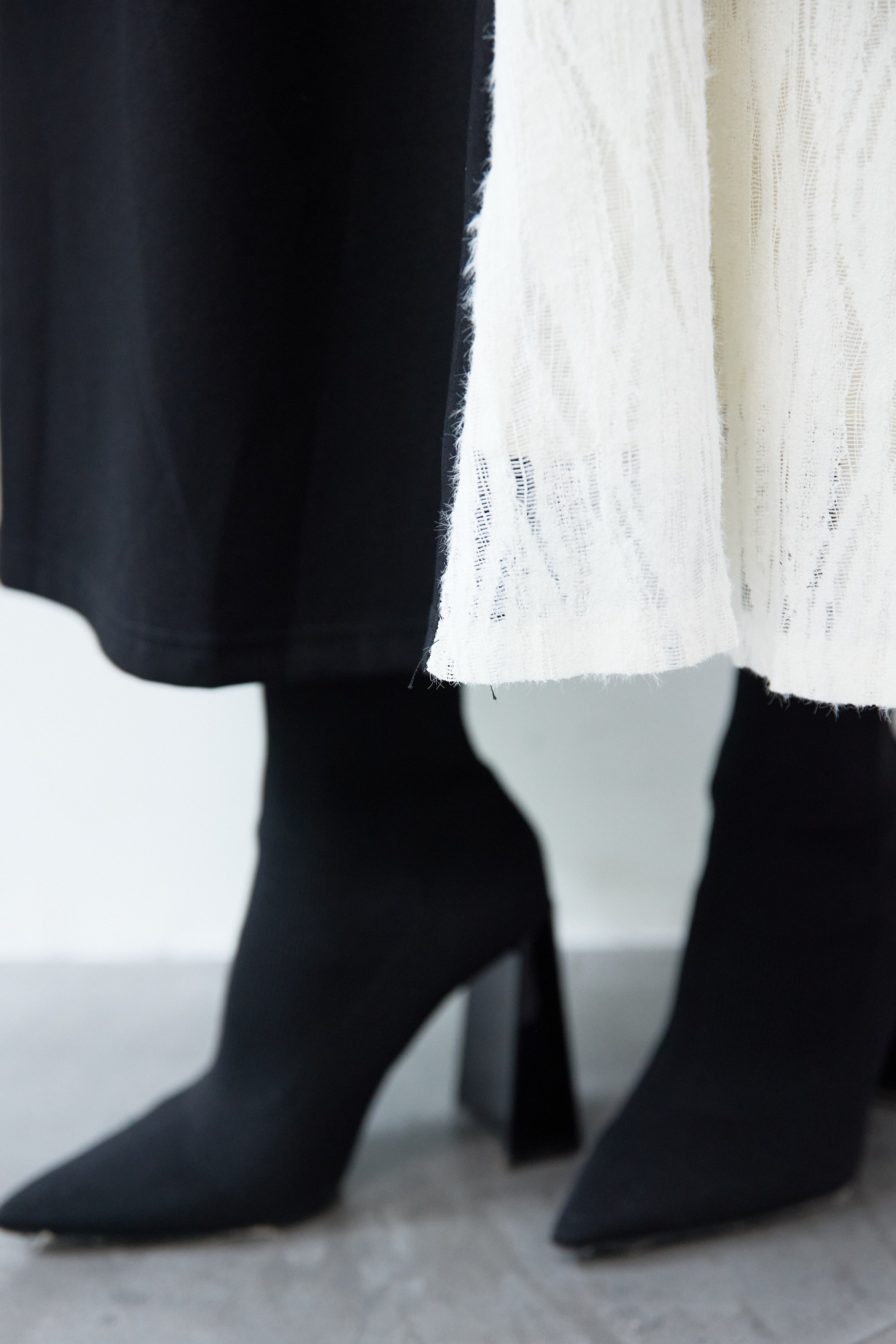 フリンジジャガード切替ラップワンピース – plusotoha