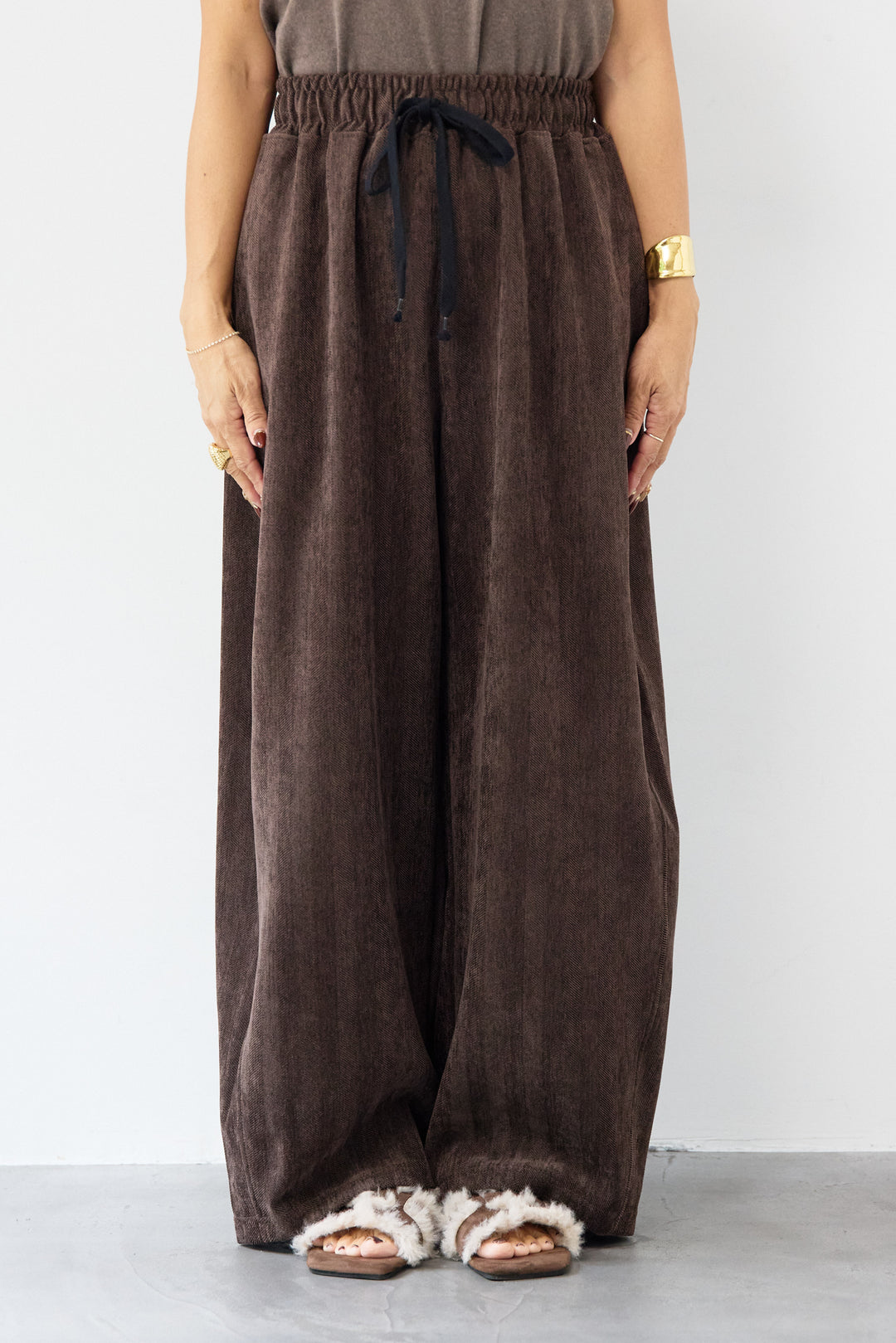 コーディロイライクパンツ