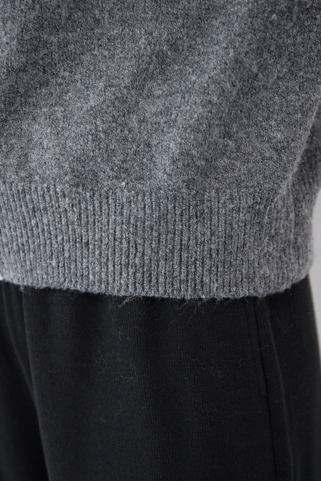 デニム×ニットシャツ