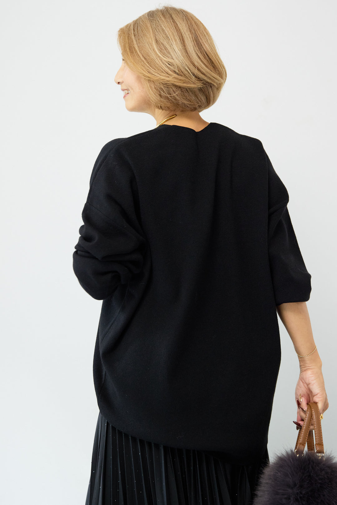 ラインストーンプリーツスカート