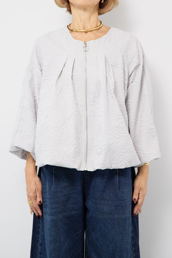 フラワージャガードブルゾン