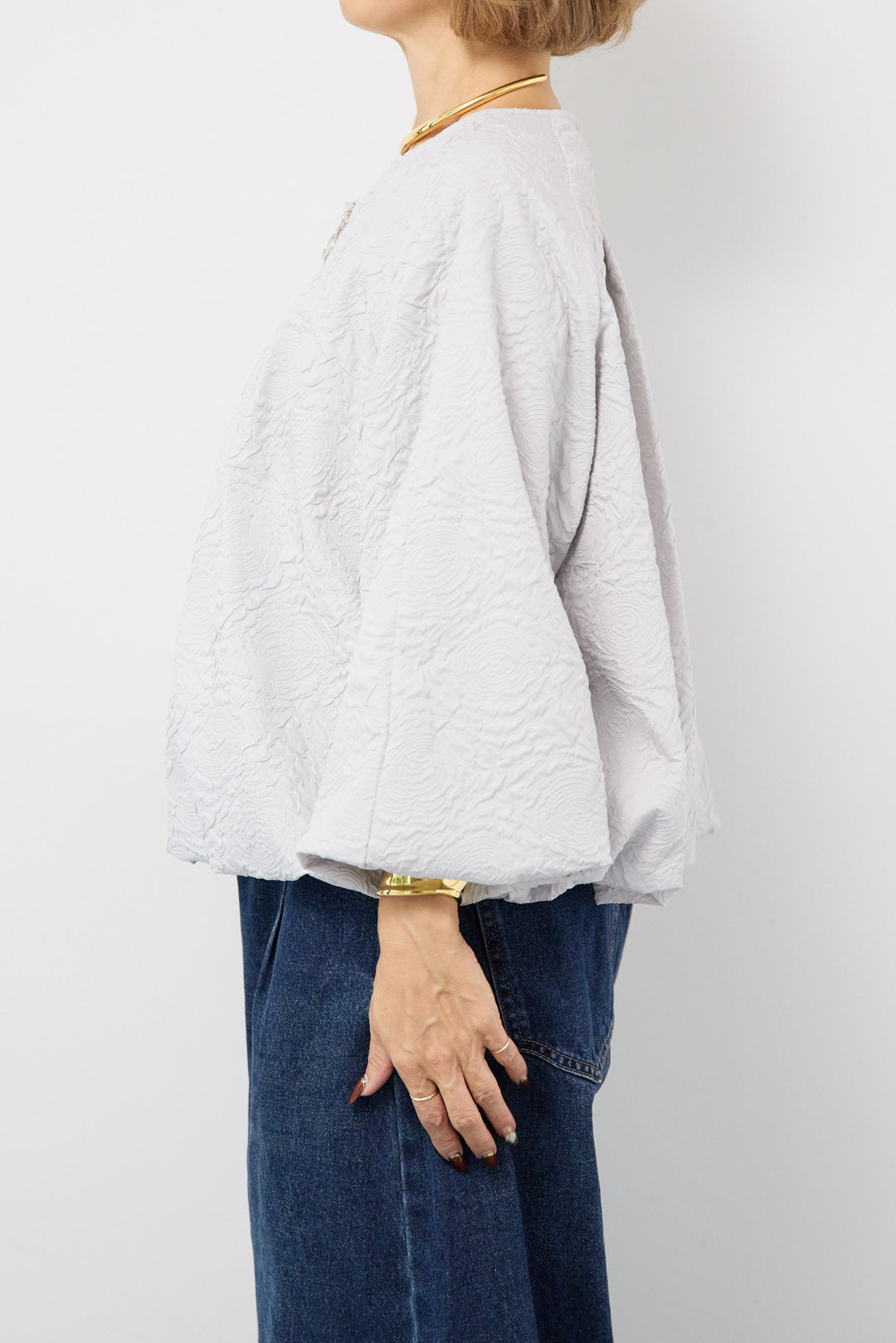 フラワージャガードブルゾン