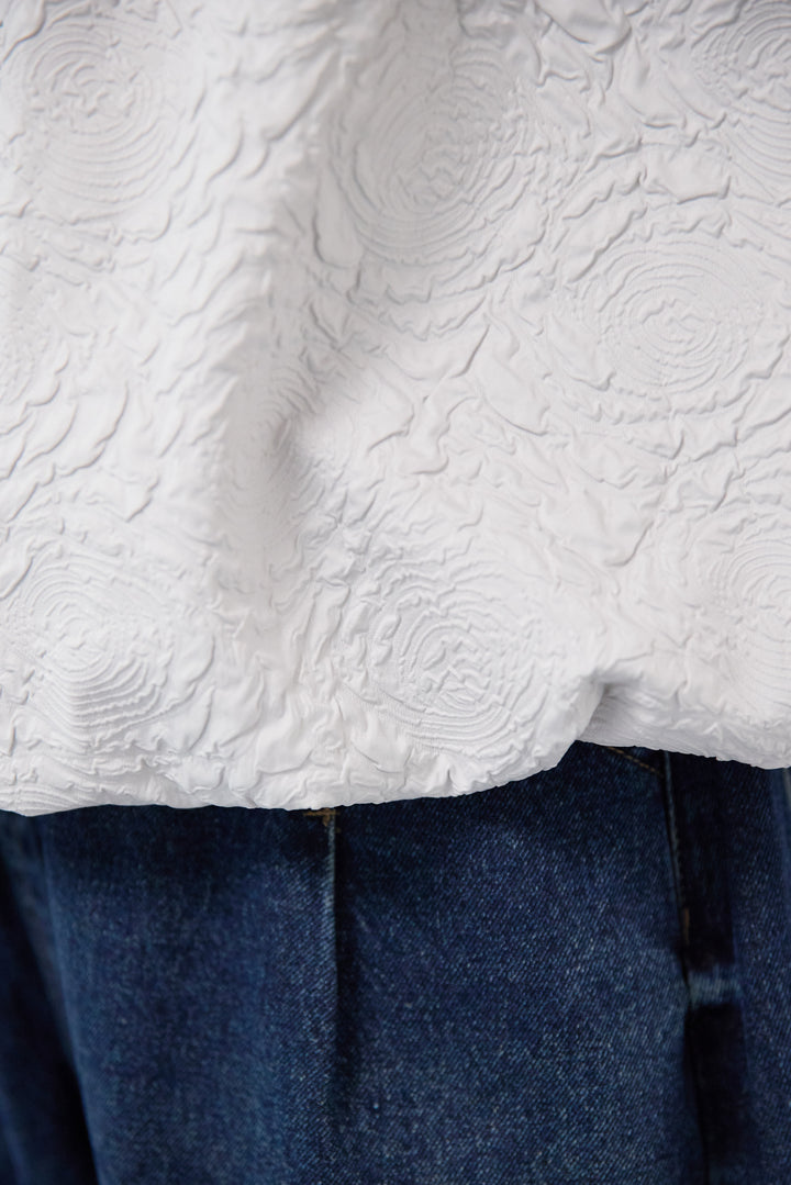 フラワージャガードブルゾン