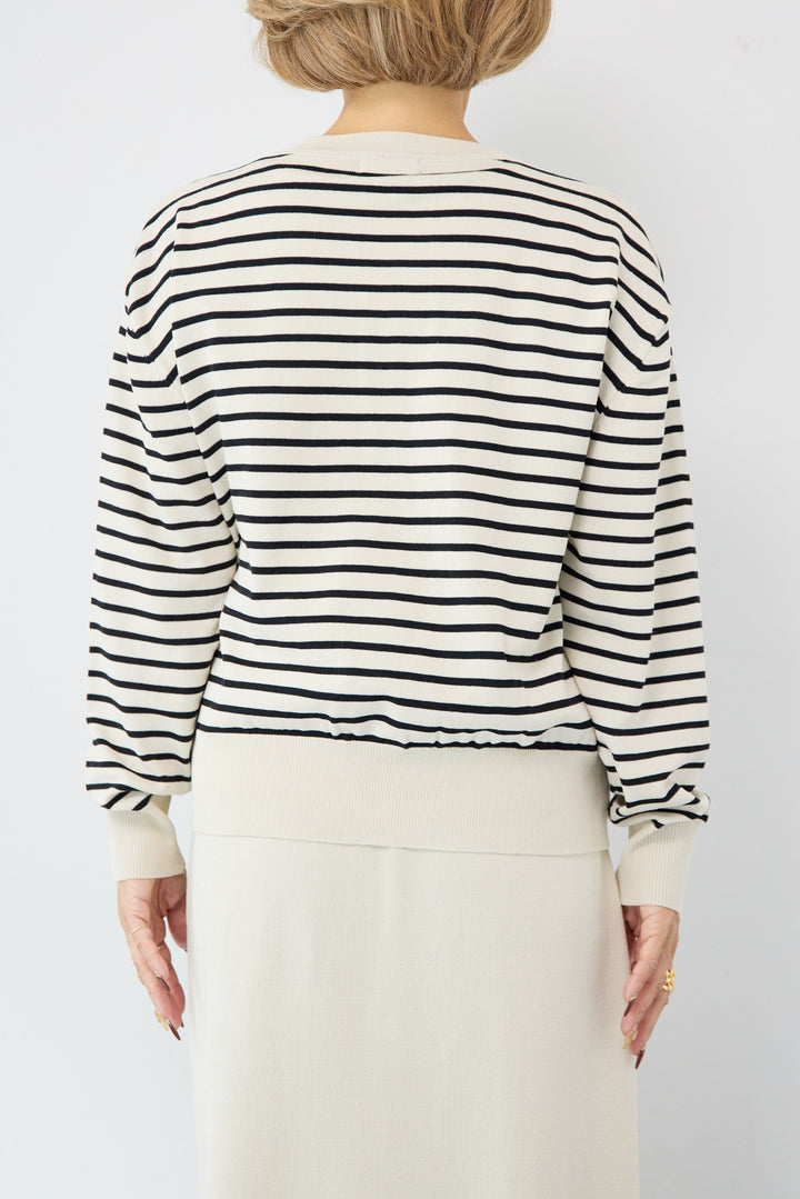 ボーダーカーディガン＋ワンピース