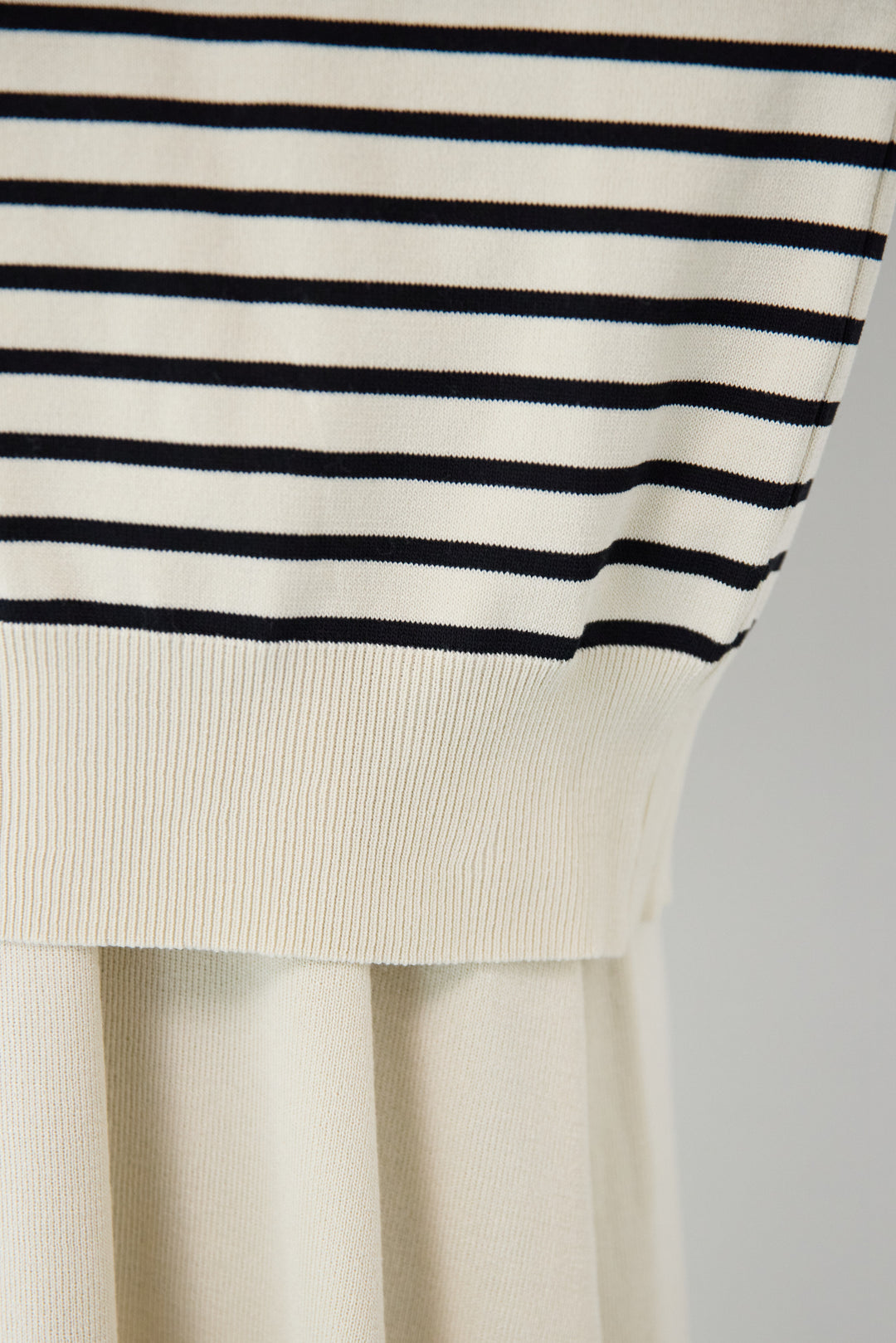 ボーダーカーディガン＋ワンピース