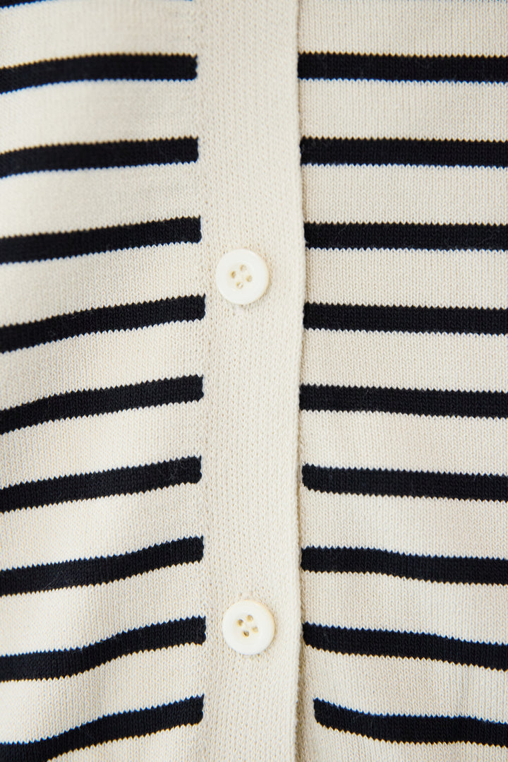 ボーダーカーディガン＋ワンピース