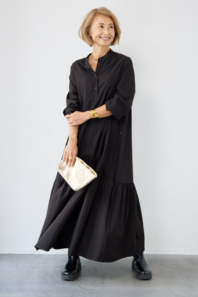 【週末お値下げ！】ラフアトゥール　ギャザースモックワンピース REYELL NEW サークルストレッチゼブラPTワンピース246QU1082