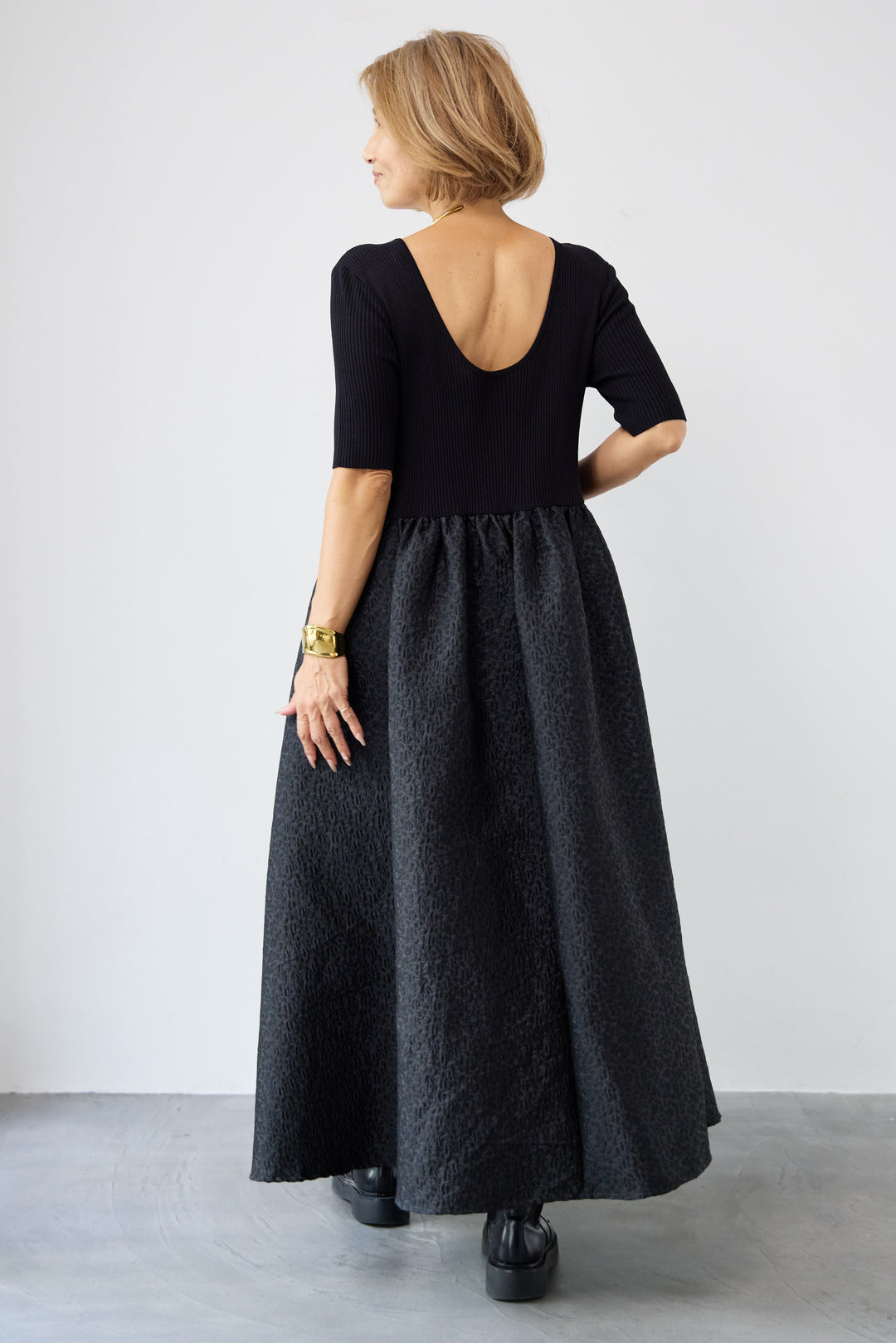 【REIKOコラボ】ジャガードドッキングワンピース