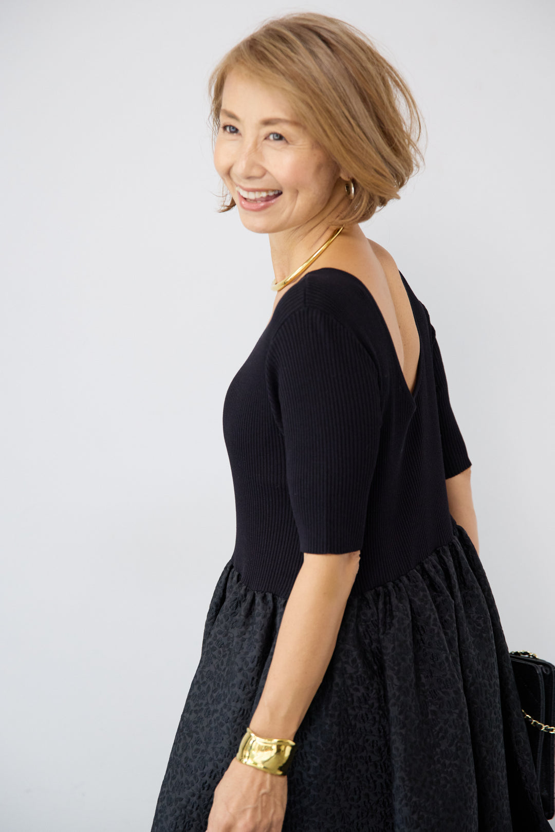 【REIKOコラボ】ジャガードドッキングワンピース