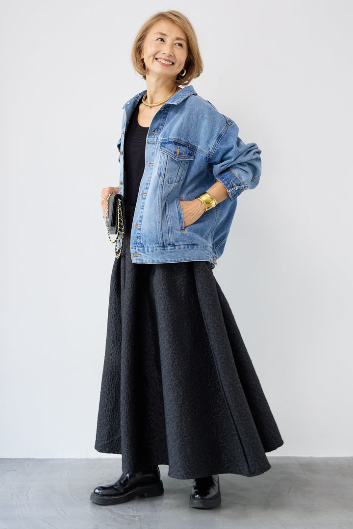 【REIKOコラボ】ジャガードドッキングワンピース