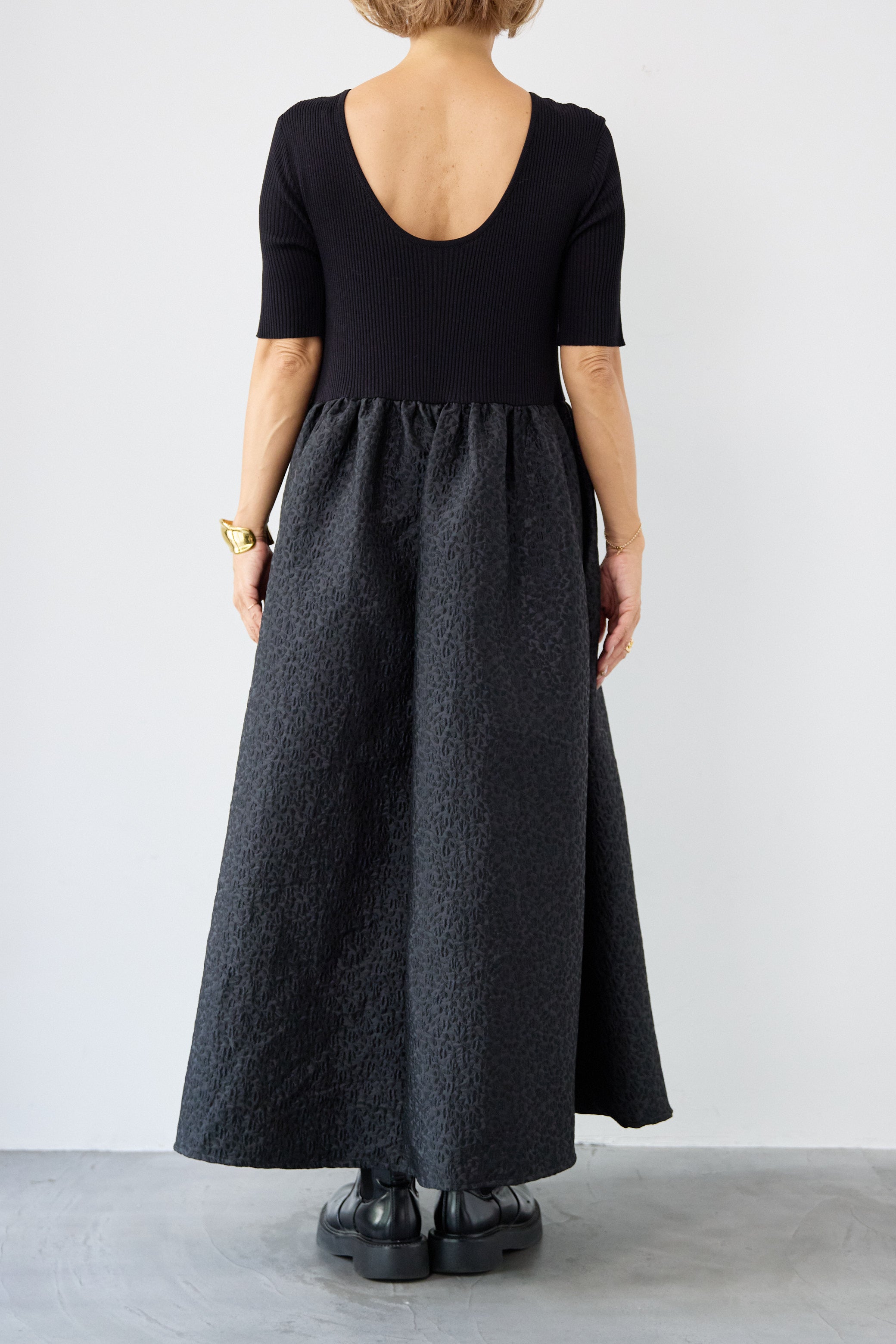 REIKOコラボ】ジャガードドッキングワンピース – plusotoha