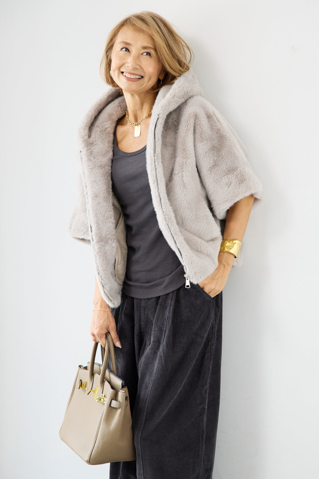 コーディロイタックパンツ