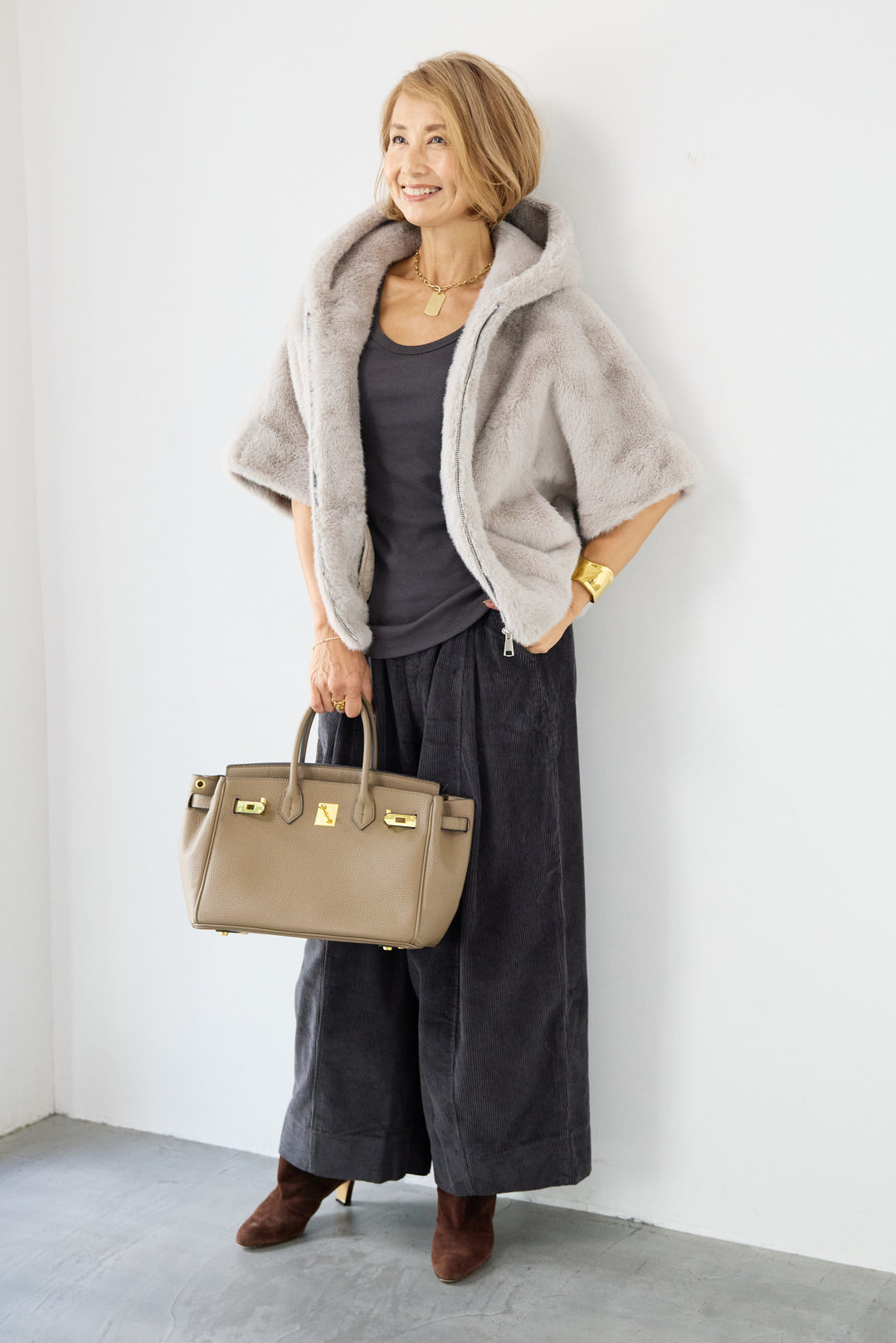 コーディロイタックパンツ