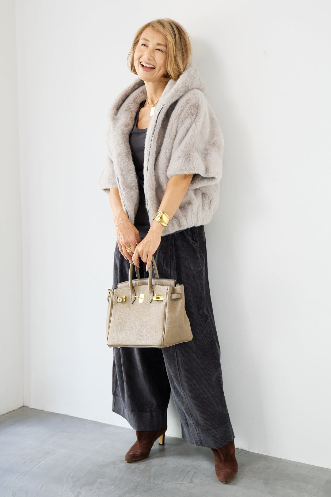 コーディロイタックパンツ