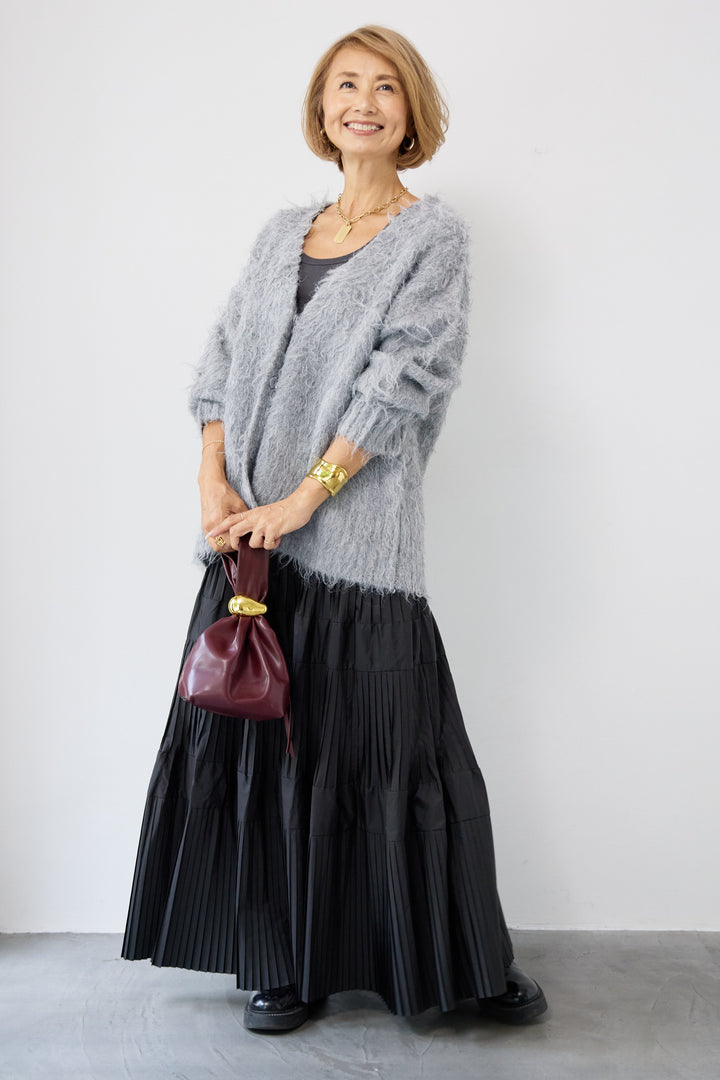 プリーツティアードスカート